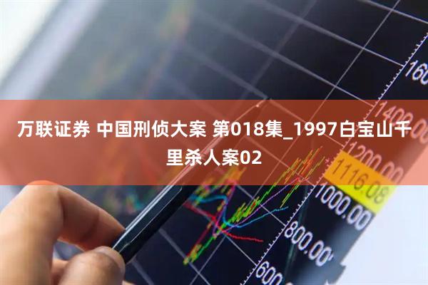 万联证券 中国刑侦大案 第018集_1997白宝山千里杀人案02